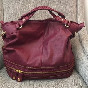Vegan leather tote bag